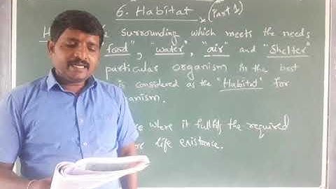 6th Science, lesson 6: Habitat (part 1)