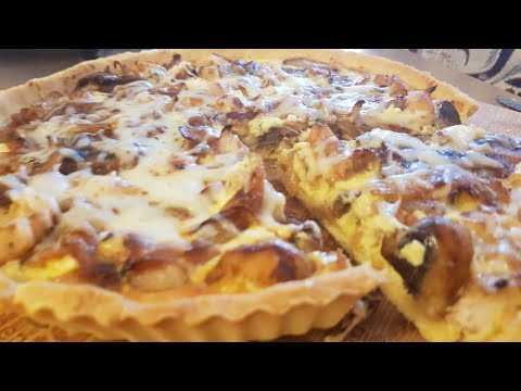 Vidéo: Tarte à La Dinde Et Aux Champignons Au Four