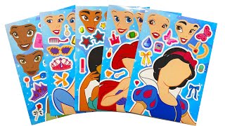 [ToyASMR]  Decorate with Sticker Book Disney Princess 2 #paperplay #asmr