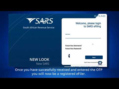 SARS eFiling - How to Register