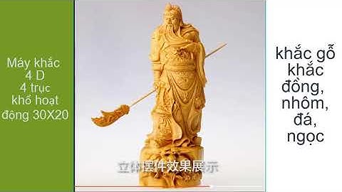 Máy CNC Khắc gỗ, đá, Ngọc, đồng , nhôm  | CNC 4D | 45 triệu