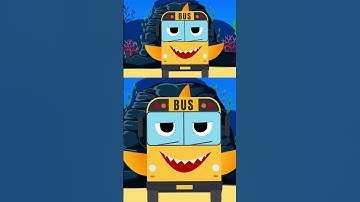 Baby Shark Bus | The shark bus goes round and round | Part 1 | #babyshark #shorts
