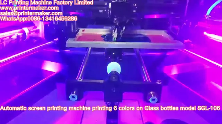 Glass bottle fully automatic screen printing machine SGL-106#fully automatic screen printing machine