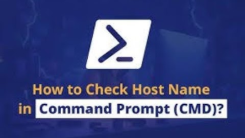 How to Find Computer name in Windows 10 || Hostname Command in CMD