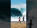 Monster Wave Swallows Beach Joggers!
