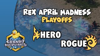 herO vs Rogue - PvZ | Rex April Madness: Playoffs Day 2 | Invitational StarCraft 2 Tournament