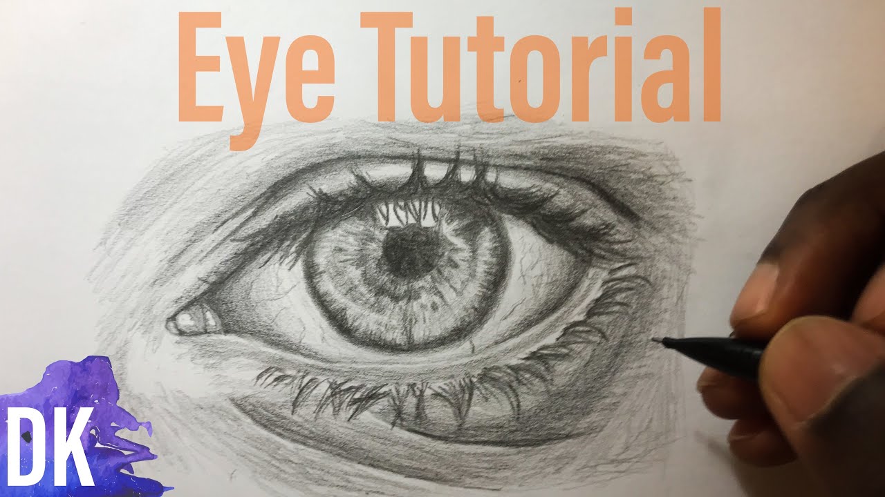 How To Draw A Hyper Realistic EYE using only one pencil Tutorial - YouTube
