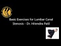 Basic Exercises for Lumbar Canal Stenosis - Dr. Hitendra Patil