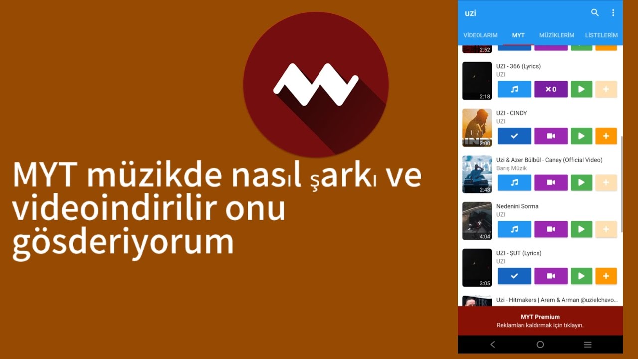 MYT müzikde nasıl şarkı ve video indirilir - YouTube