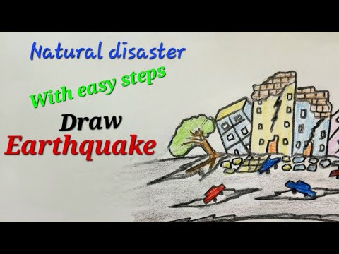 Drawing Earthquake Destroyed Buildings PNG Images | PSD Free Download -  Pikbest
