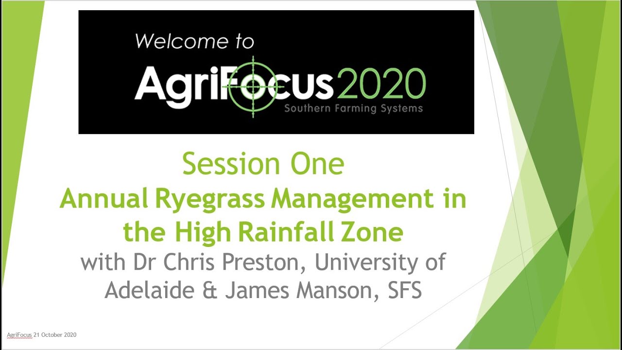 Weed Resistance Management Dr Chris Preston, University of Adelaide & James Manson, SFS