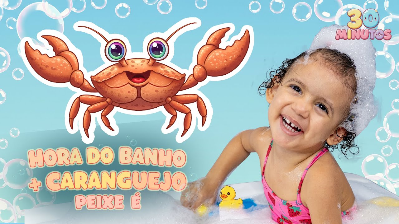 Hora do Banho - Caranguejo Peixe é | Melhores Músicas Infantil por Alice Macedo