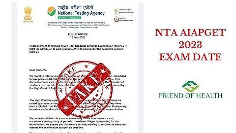 AIAPGET 2023 Exam Date?! | NTA Notice - Our opinion