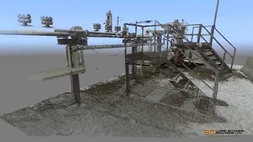 Wellhead Point Cloud Animation - 3D Laser Scanning