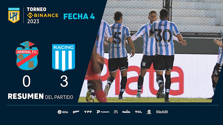 #TorneoBinance 2023 | Fecha 4 | resumen de Arsenal - Racing