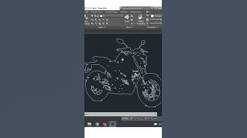 Bajaj MT -15 Sketched 😳😳 In Autocad | #Shorts | #Autocad | #Solidworks