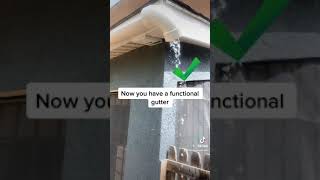 DIY gutter installation using PVC pipe #shorts #DIY