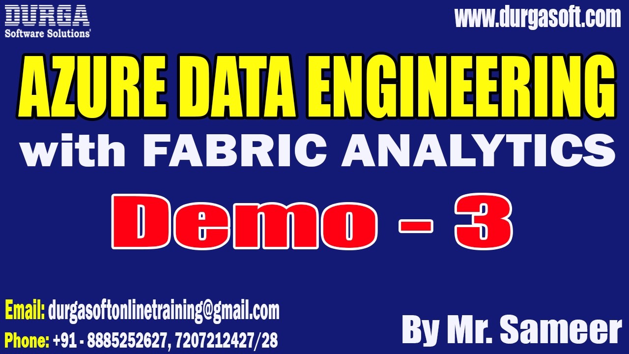 AZURE DATA ENGINEERING with FABRIC ANALYTICS tutorials || by Mr. Sameer On 18-02-2026 @7PM (IST)