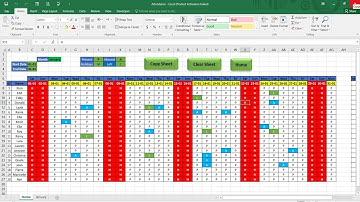 A full automated Attendance worksheet on MS Excel. #Microsoft #excel #Attendance (With VBA)