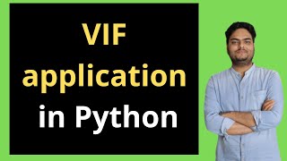 VIF Application in Python |  VIF In python | Variance Inflation Factor In Python screenshot 2