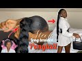 SLEEK LONG BRAIDED PONYTAIL ON SHORT HAIR/ QUEUE DE CHEVAL MAXI TRESSE *CHEVEUX COURT* | cece icy |