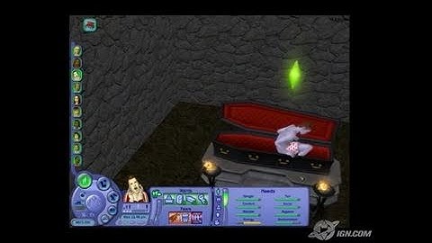The Sims 2: Nightlife PC Games Gameplay - Vampire abode