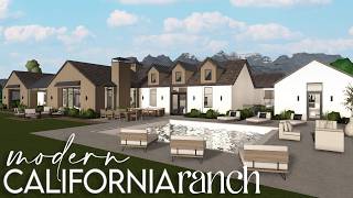 Bloxburg | Modern California Ranch | House Build
