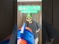 左右どっち!?で水鉄砲を避けろ!!!! #shorts