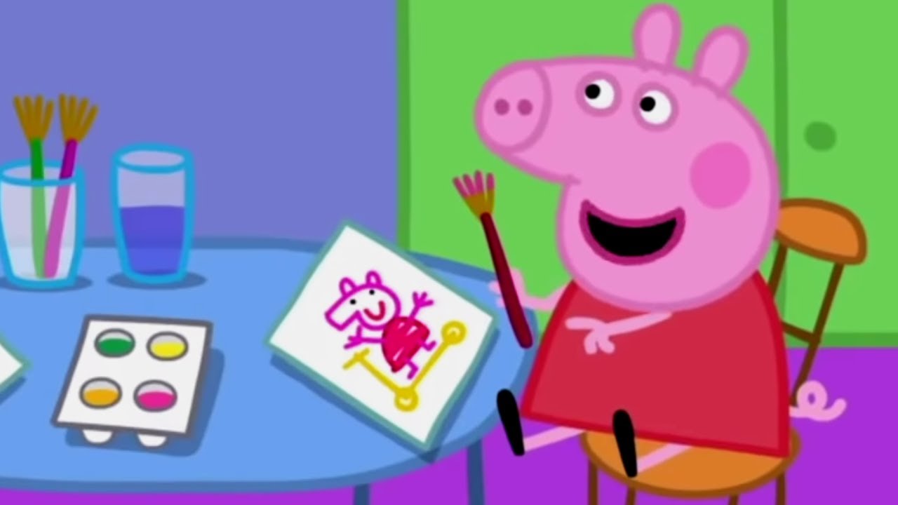 Painting Pictures wit hPeppa Pig 