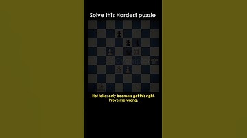 Hardest Chess Puzzle | Chess tactics