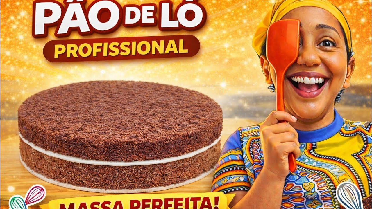 PÃO DE LÓ  DE CHOCOLATE  PROFISSIONAL 