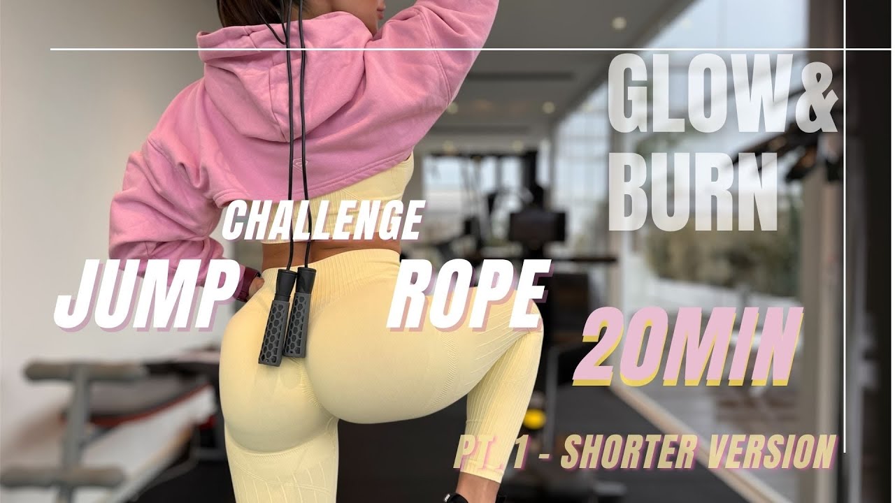 GLOW & BURN | 20-MIN JUMP ROPE CHALLENGE  | Pt.1 | CARDIO