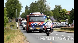 Grote optocht van Brandweer, Politie en Amerikaanse Politievoertuigen voor Brandweerdag 2018