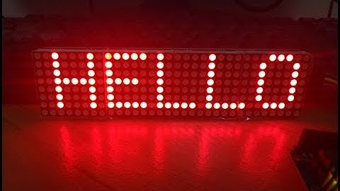 Arduino Scrolling Display Using Parola Library - My4 Tech