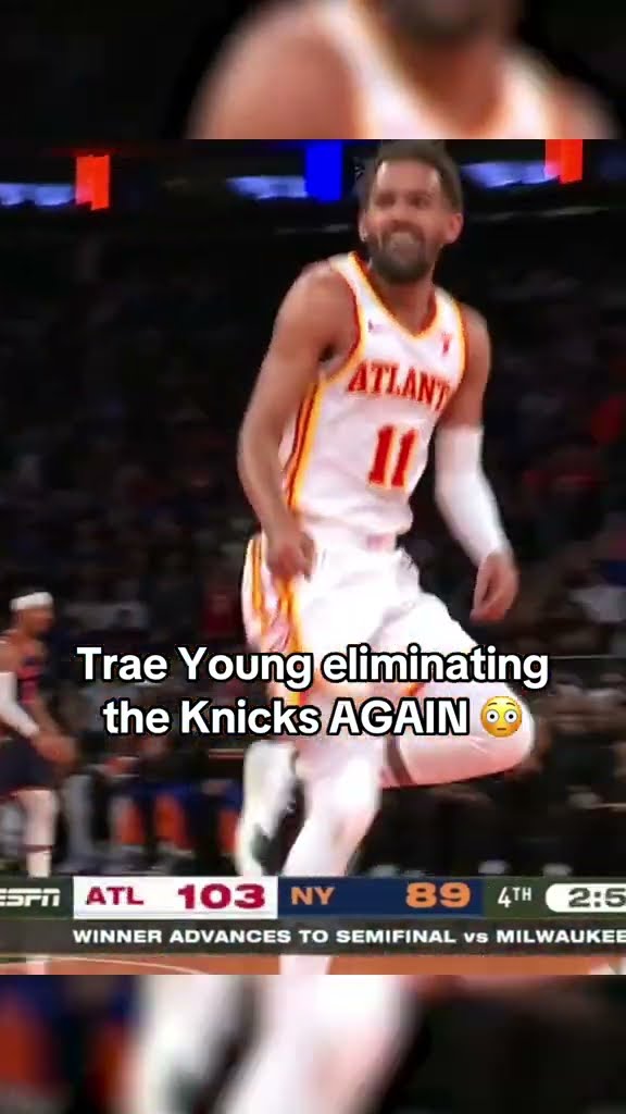 Trae Young was skipping after this bucket ?