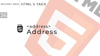 HTML Tags - Address