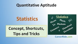 Statistics - Shortcuts & Tricks for Placement Tests, Jobs & Exams