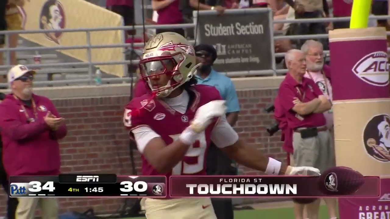 Seminole Moment: Tommy Castellanos's 58-Yard TD Pass to Micahi Danzy vs. Pittsburgh (2025)
