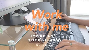 1 hour keyboard typing asmr (no talking) | Work with Minnie 👩🏻‍💻