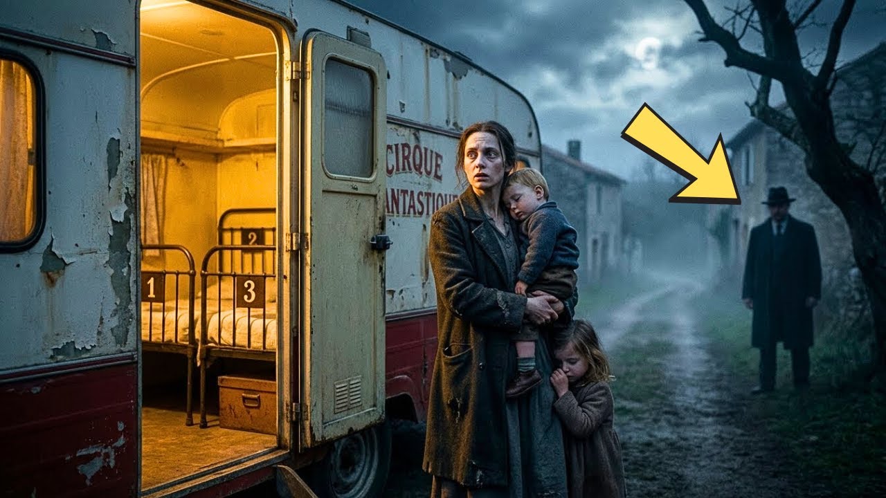 Jeune veuve trouve une roulotte foraine — les lits numérotés révèlent combien de veuves avant elle