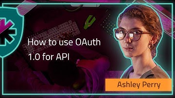 How to use OAuth 1.0 for API