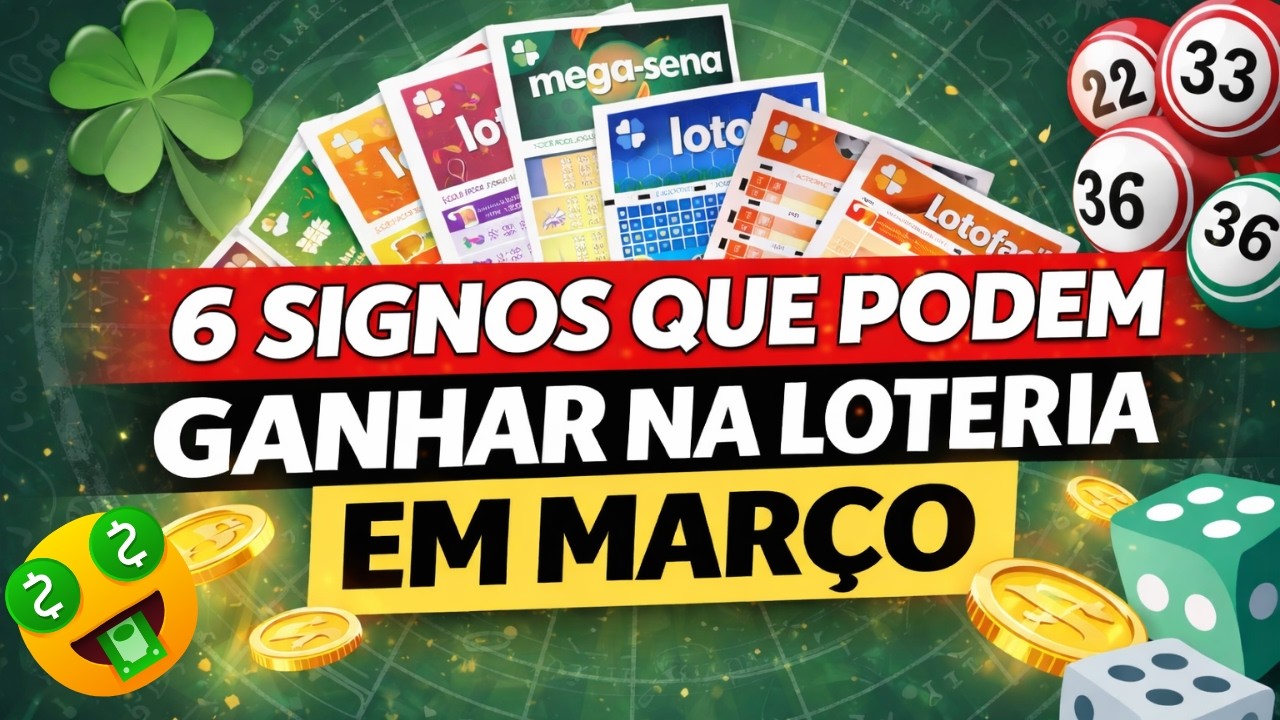 🍀6 SIGNOS COM MAIS SORTE EM MARÇO 2026