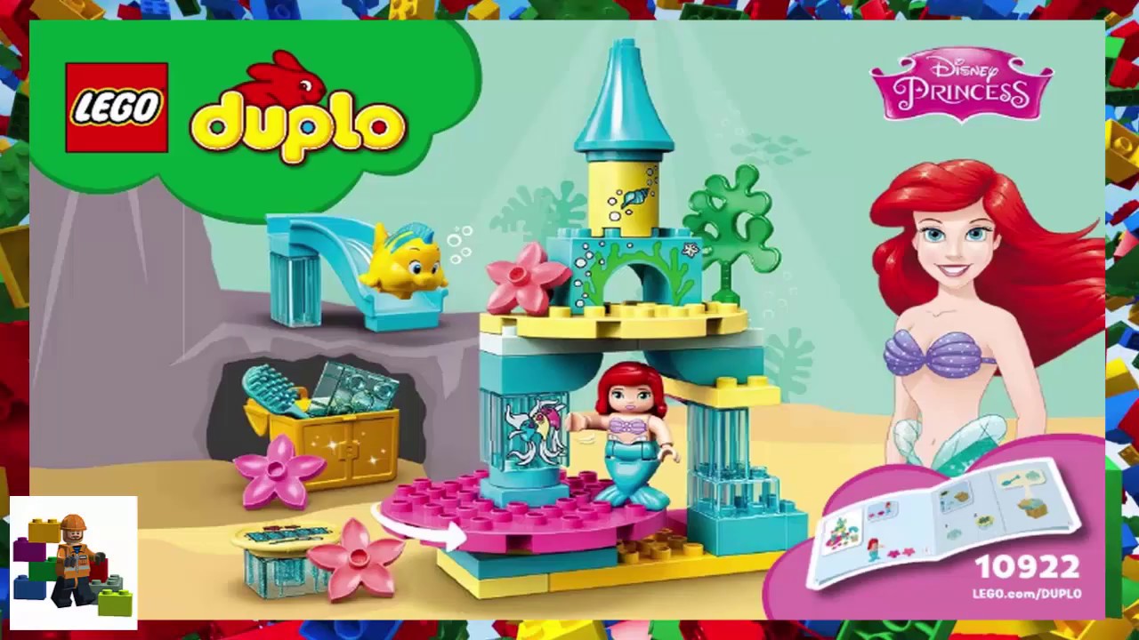 LEGO instructions - DUPLO - Disney Princess - 10922 - Ariel's Undersea  Castle - YouTube