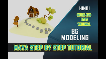 maya bg modeling tutorial |PT3| maya modeling tutorial for beginners 2023| 3d environment modeling