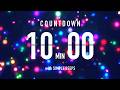 10 Minute Countdown Timer 🌈 Flip Clock with Simple Beeps 🕺