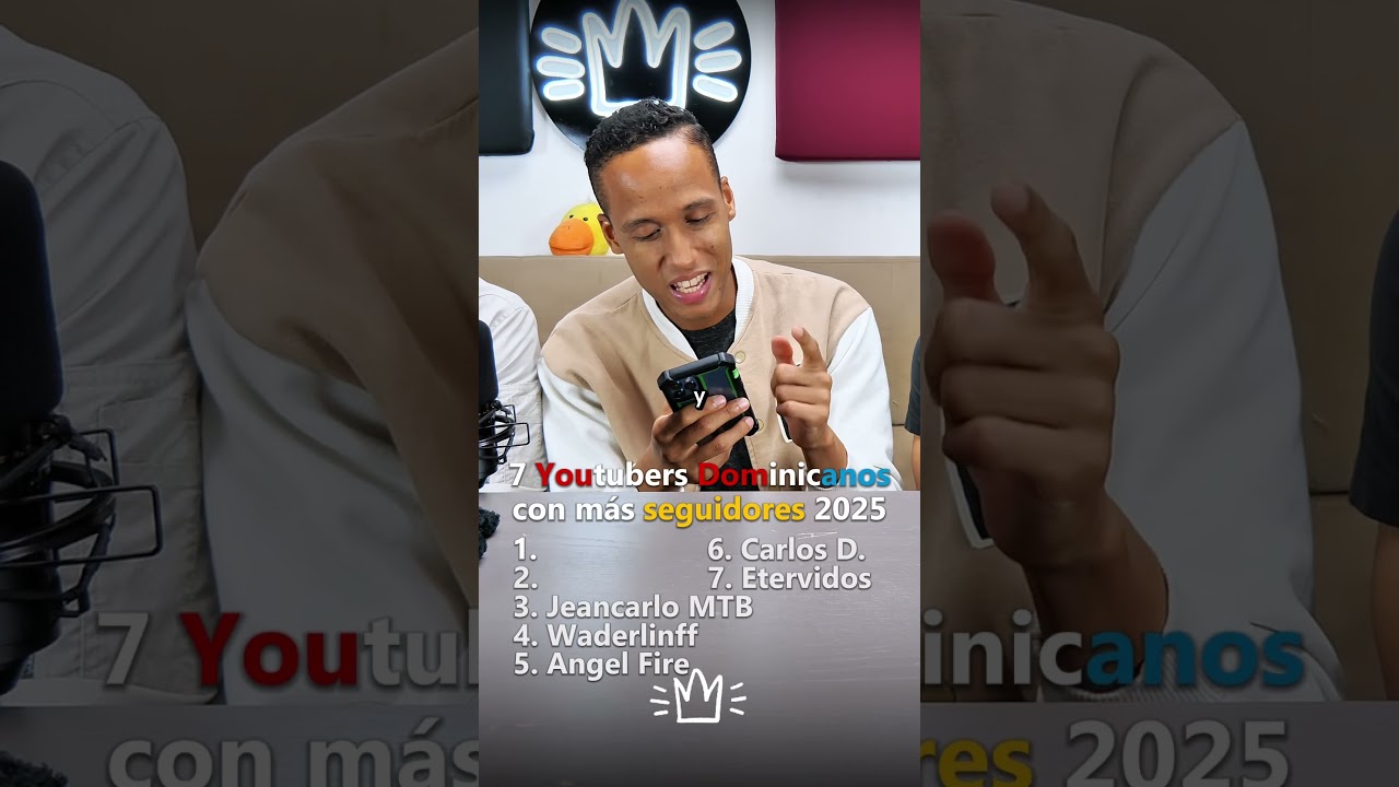 Top 7 YouTubers Dominicanos con más seguidores en el 2025! 