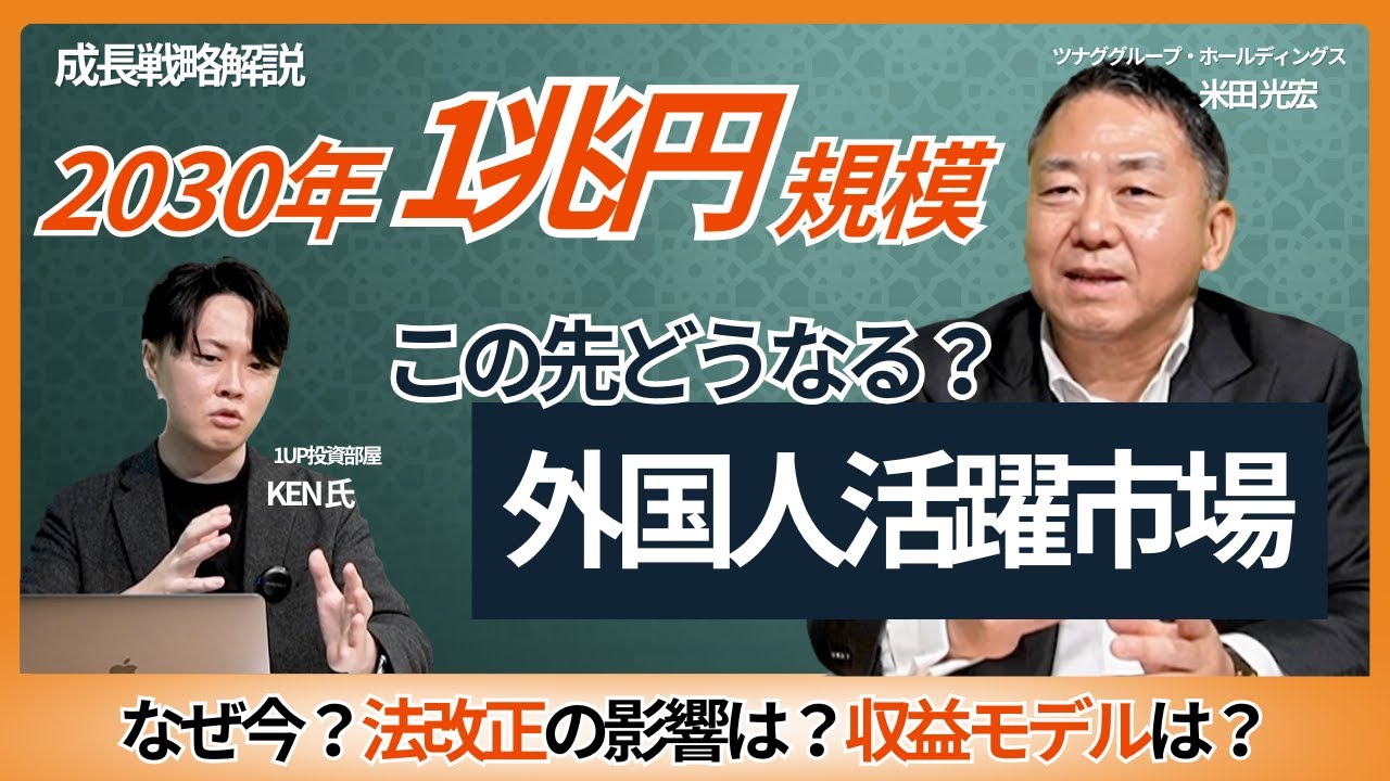 【IR解説】2030年市場規模1兆円、成長戦略「外国人活躍」とは？（証券コード：6551 / 株式会社ツナググループ・ホールディング）