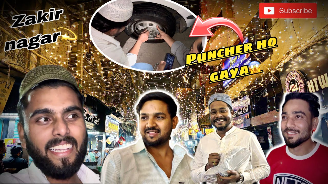 Zakir Nagar | car mai puncher ho gaya 😱 | the3duffers | Ramzan mubarak