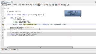 Tutorial 30 Java - JFrame transparente y JSlider