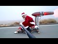 Rocket Skateboard Santa Clause.